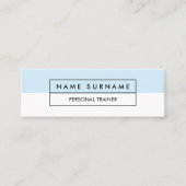 Modern Trainer Pastel Blue Mini Visitekaartje (Voorkant)