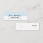 Modern Trainer Pastel Blue Mini Visitekaartje (Voorkant / Achterkant)