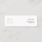 Modern Trainer Pastel Blue Mini Visitekaartje (Achterkant)