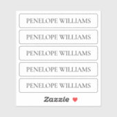 Modern Transparent Business Label – Custom Text (Vel)