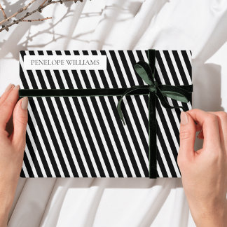 Modern Transparent Business Label – Custom Text