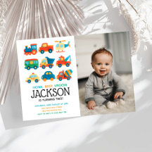 Modern Transport Jongens Verjaardagsfoto