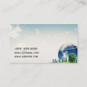 Modern Travel Agency Agent Visitekaartje (Achterkant)