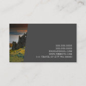 Modern Travel Agency Agent Visitekaartje (Achterkant)