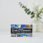 Modern Travel Agent Company Visitekaartje (Staand voorkant)