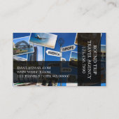 Modern Travel Agent Company Visitekaartje (Achterkant)