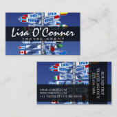 Modern Travel Agent Company Visitekaartje (Voorkant / Achterkant)