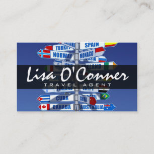 Modern Travel Agent Company Visitekaartje