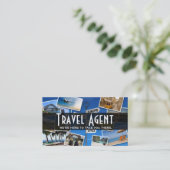 Modern Travel Agent Company Visitekaartje (Staand voorkant)