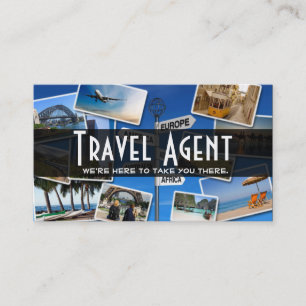 Modern Travel Agent Company Visitekaartje