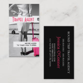 Modern Travel Agent Company Visitekaartje (Voorkant / Achterkant)