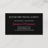 Modern Travel Agent Company Visitekaartje (Achterkant)
