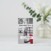 Modern Travel Agent Visitekaartje (Staand voorkant)