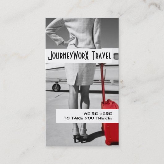 Modern Travel Agent Visitekaartje (Voorkant)