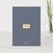 Modern Tree Floral Sympathy Quote Dragonfly Kaart (Achterkant)