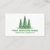 Modern Tree Logo Tree Service Visitekaartje (Voorkant)