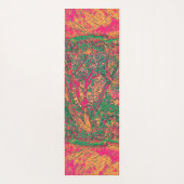 Modern Tree of Life Abstracte Kunst Kalmerende Kal Yogamat (Achterkant)