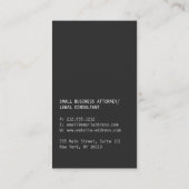 Modern Tree Rings advocaat, advocaat Visitekaartje (Achterkant)