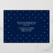 Modern Trees FOLIE Zakelijke vakantie Kaart (Achterkant)