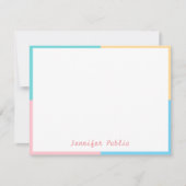 Modern Trend Colors Handgeschreven Script Sjabloon (Voorkant)