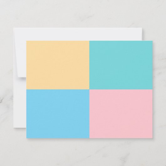 Modern Trend Colors Handgeschreven Script Sjabloon (Achterkant)