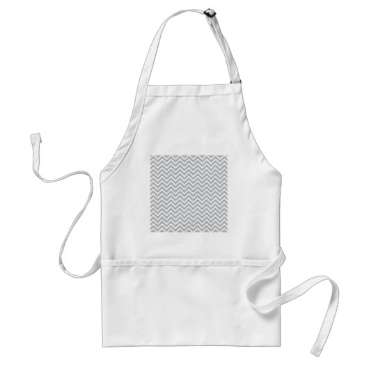 Modern Trend Grey Chevron Standaard Schort (Voorkant)