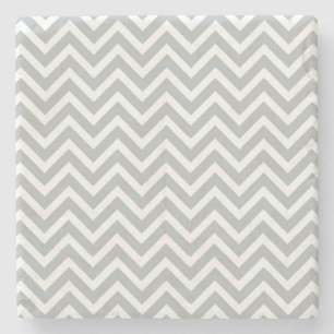 Modern Trend Grey Chevron Stenen Onderzetter