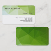 Modern Trend White Green Stripe Creative Visitekaartje (Voorkant / Achterkant)