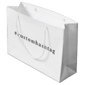 Modern Trending Hashtag Social Design Groot Cadeauzakje (Achterkant Gekanteld)
