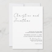 Modern Trending Wedding Kaart (Voorkant)