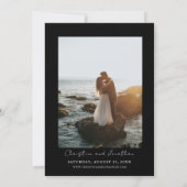 Modern Trending Wedding Kaart (Achterkant)