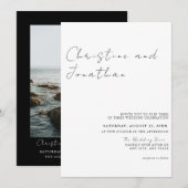 Modern Trending Wedding Kaart (Voorkant / Achterkant)