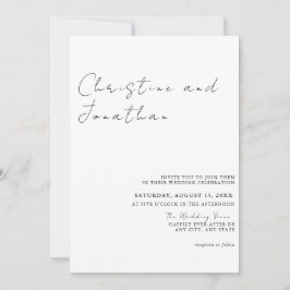 Modern Trending Wedding Kaart