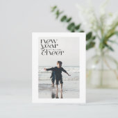 Modern Trends Nieuwjaar Cheer Foto Briefkaart (Staand voorkant)