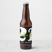 Modern, Trendy 21ste verjaardag Bier Etiket (Voorkant)