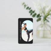 Modern & Trendy 2 Photo Personal Fitness Trainer Visitekaartje (Staand voorkant)