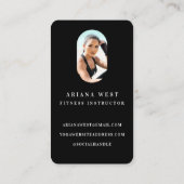 Modern & Trendy 2 Photo Personal Fitness Trainer Visitekaartje (Achterkant)