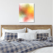 Modern Trendy Abstract Art Blue Red Yellow Paars Canvas Afdruk (Insitu (Slaapkamer))