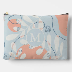 Modern Trendy Abstract Botanical Art Monogram Etui