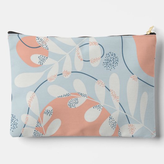 Modern Trendy Abstract Botanical Art Monogram Etui (Achterkant)