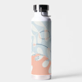 Modern Trendy Abstract Botanical Art Monogram Waterfles (Links)