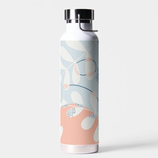 Modern Trendy Abstract Botanical Art Monogram Waterfles (Links)