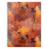 Modern Trendy Abstract Fall Colors Notitieboek (Voorkant)