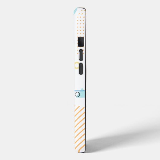 Modern Trendy Abstract Geometric Art Monogram Case-Mate iPhone Case (Achterkant / Links)