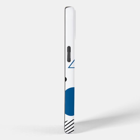 Modern Trendy Abstract Geometric Art Monogram Case-Mate iPhone Case (Achterkant / Rechts)