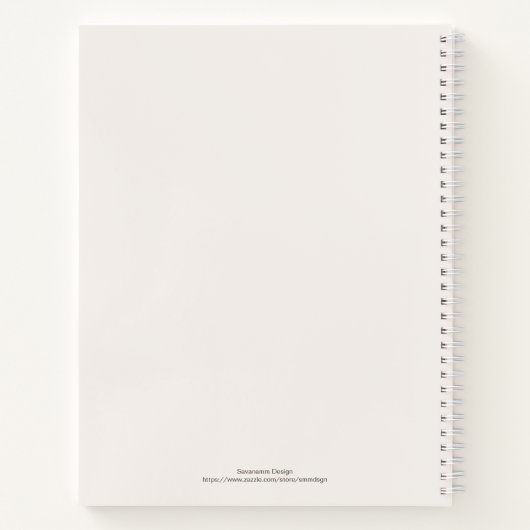 Modern Trendy Abstracte Art Waterverf Sketchbook N Notitieboek (Achterkant)