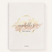 Modern Trendy Abstracte Art Waterverf Sketchbook N Notitieboek (Voorkant)