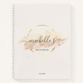 Modern Trendy Abstracte Art Waterverf Sketchbook N Notitieboek