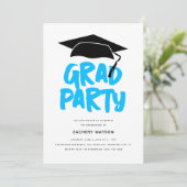 Modern Trendy AFSTUDEERDER Party Afstuderen Kaart (Staand voorkant)