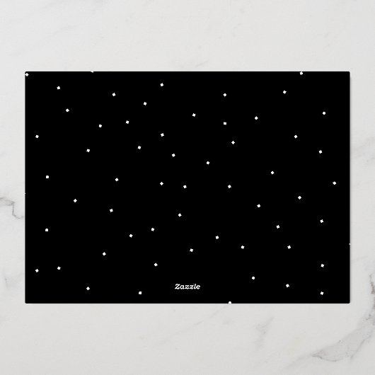 Modern trendy afstuderen 7 foto afstuderen folie uitnodiging (Achterkant)